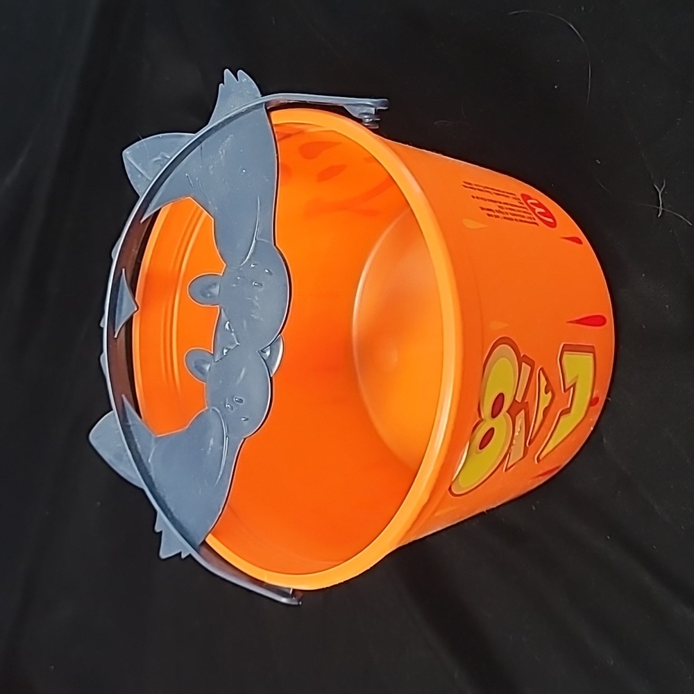 2011 McDonald's Happy Meal Halloween Orange Bucket Black Cat Handle‎ USA Made